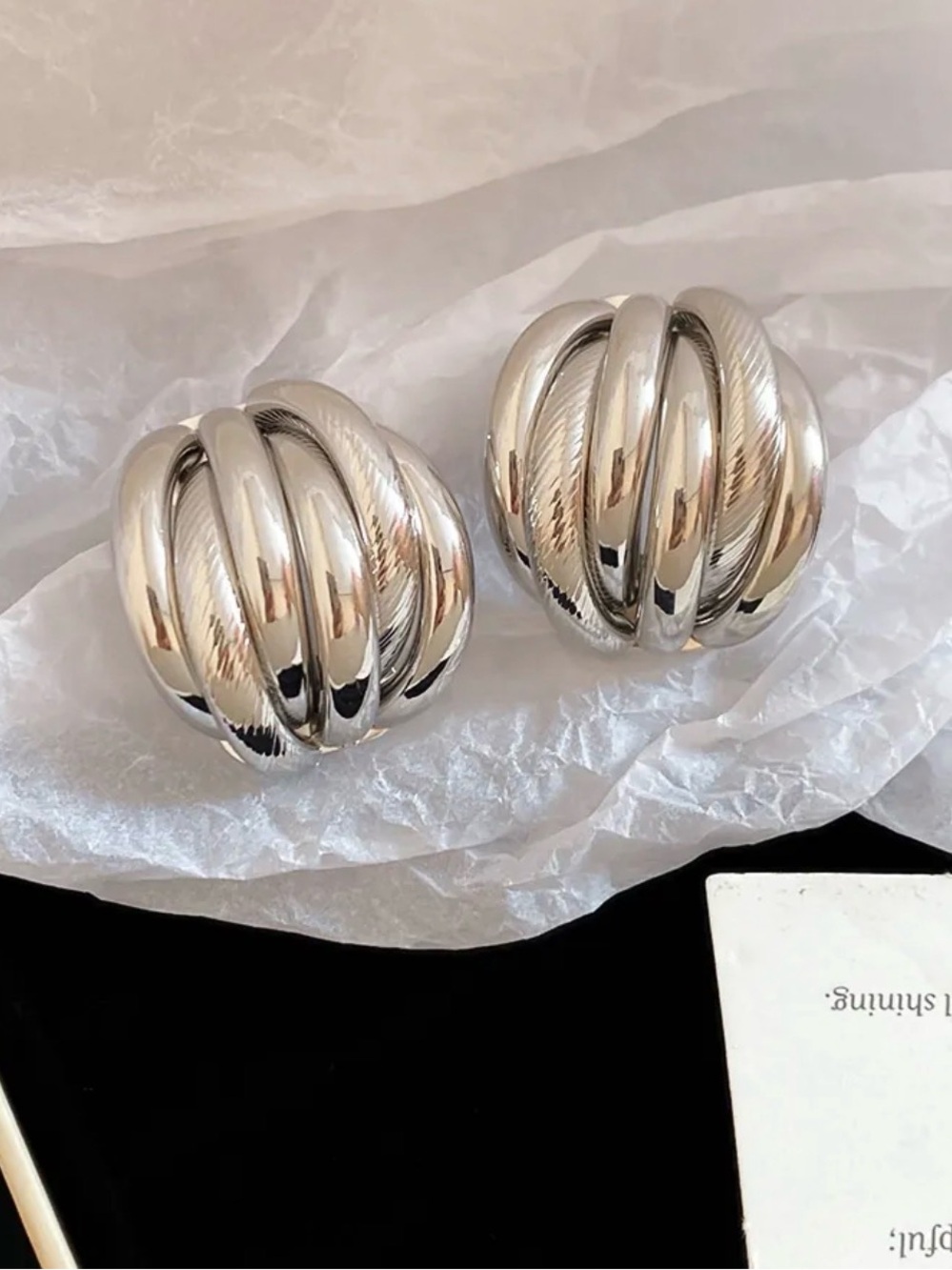 Silver-Tone Multi-Band Hoop Earrings - Women Jewelry